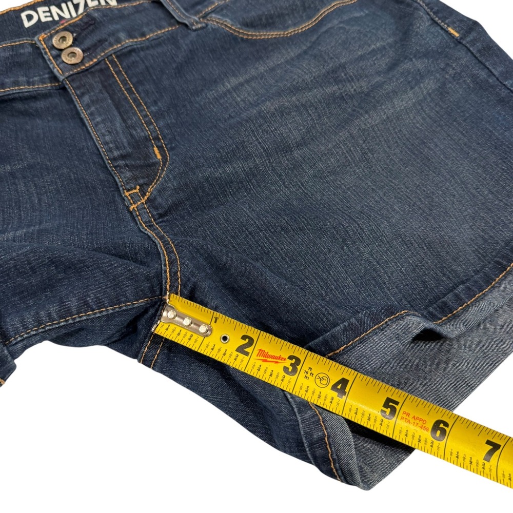 Denizen from Levis Womens Dark Wash Denim Cuffed Shorts Blue Size 16 Stretch - Picture 8 of 8